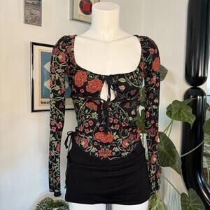 Free People Make It Easy Fitted Top in the Dark Knight